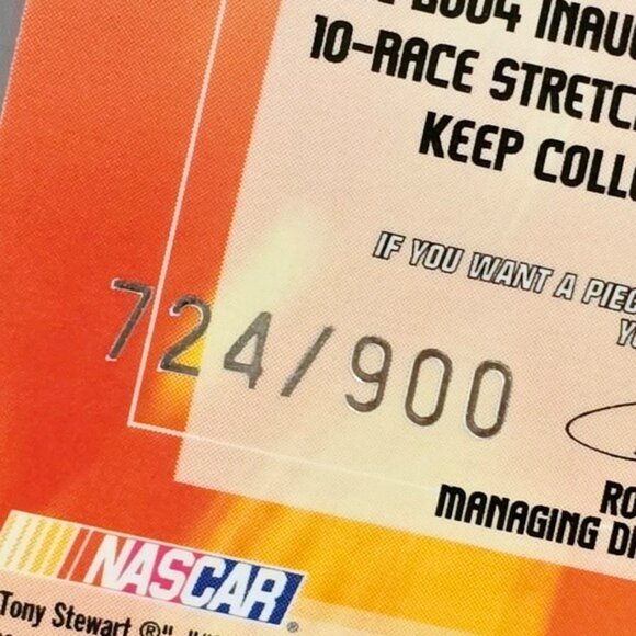 Nascar Tony Stewart Insert Trading Card Press Pass Hot Treads 2005 Race Tire - Picture 3 of 13